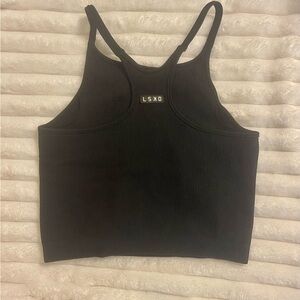 LSKD ribbed tank long sports bra